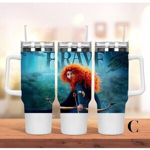 Disney Princess Merida (Brave) 40oz Tumbler/Water bottle/Mug with lid, handle a